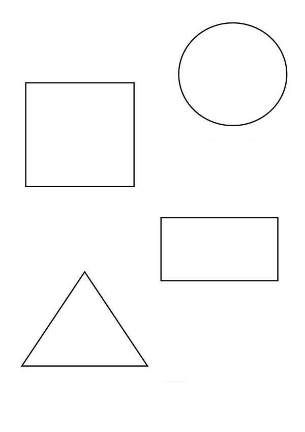 Figury geometryczne kolorowanki